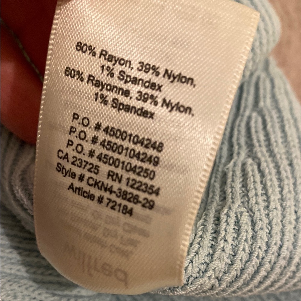 Wilfred Aritzia Women's Ribbed Knit Tank Top - Light Blue. Size M - Picture 6 of 6